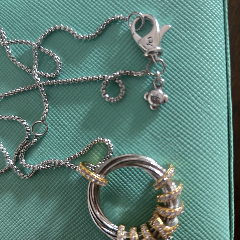 Elegant Silver and Gold Necklace